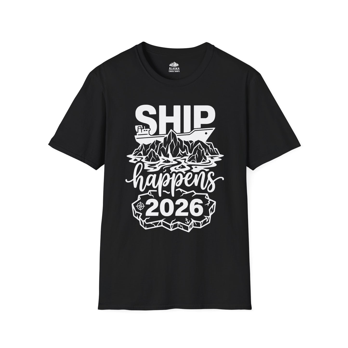 Ship Happens 2026 Funny Cruise Group Vacation Shirt — T-Shirt