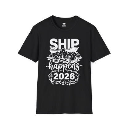 Ship Happens 2026 Funny Cruise Group Vacation Shirt — T-Shirt
