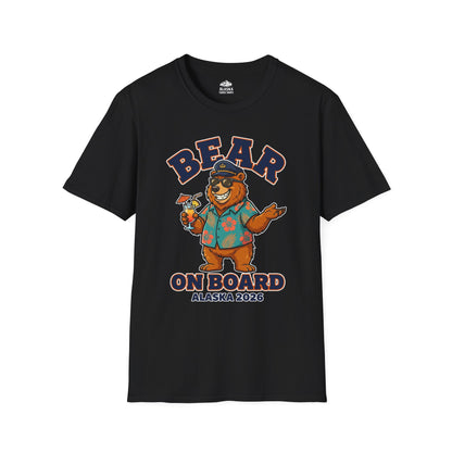 Bear On Board Alaska 2026 Funny Tropical Cruise T-Shirt — T-Shirt