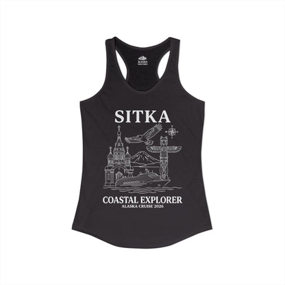 Sitka Coastal Explorer Alaska Cruise 2026 Adventure Shirt — Ladies Tank