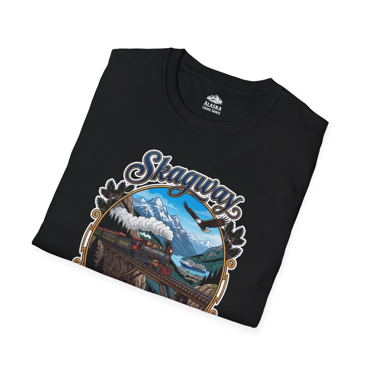 Skagway Alaska Cruise Shirt White Pass Yukon Route 2026 Souvenir — T-Shirt
