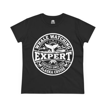 Alaska Cruise Whale Watching Expert Shirt for Travel Lovers — Ladies Tee