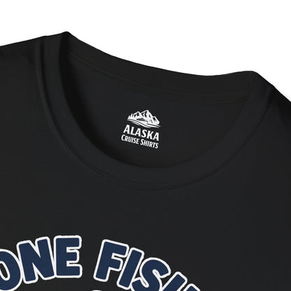 Gone Fishin Ketchikan Alaska 2026 Cartoon Bear Souvenir Shirt — T-Shirt