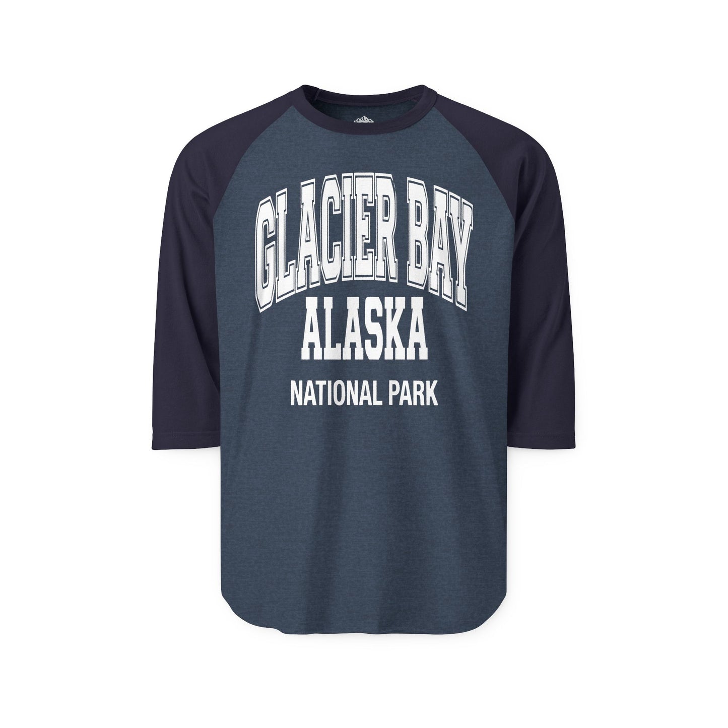 Glacier Bay Alaska National Park Classic Souvenir T-Shirt — 3/4 Sleeve