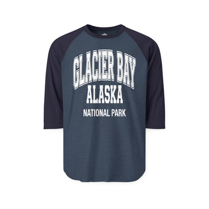 Glacier Bay Alaska National Park Classic Souvenir T-Shirt — 3/4 Sleeve