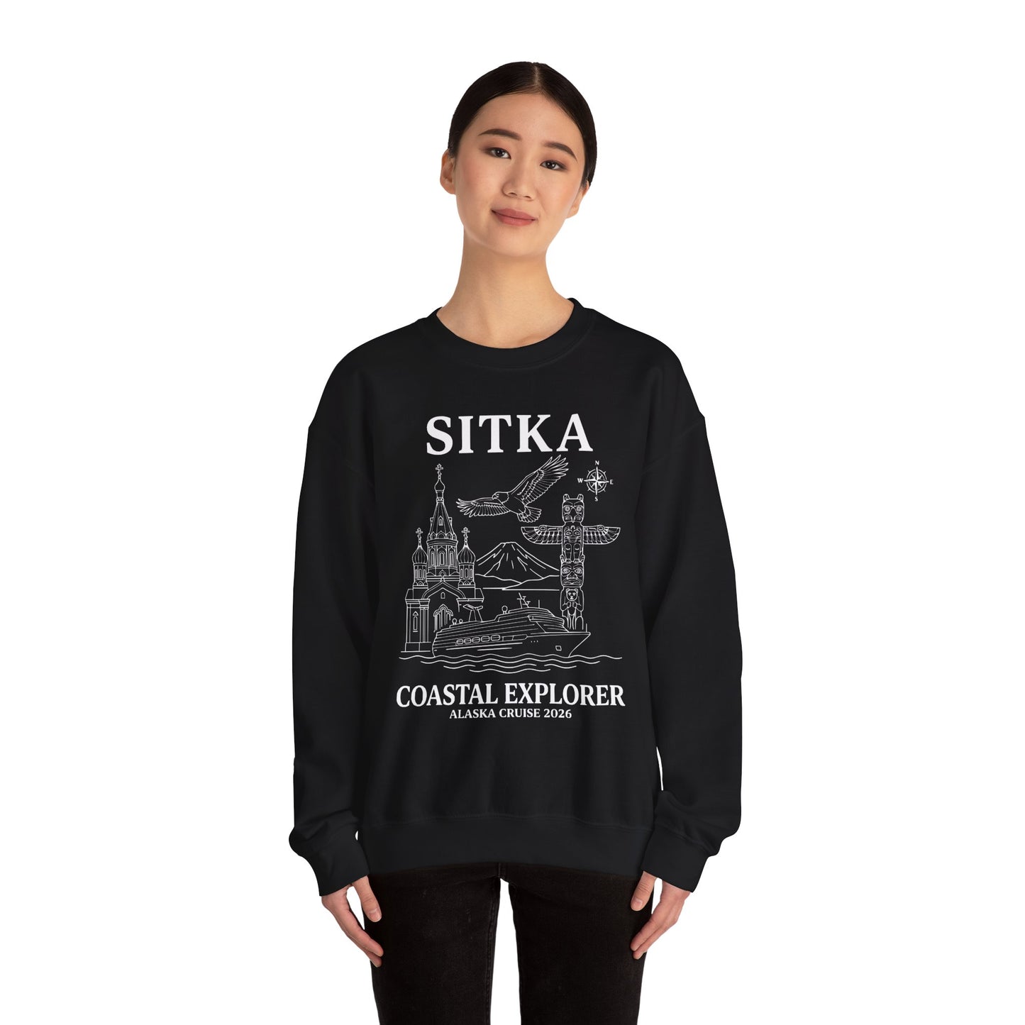 Sitka Coastal Explorer Alaska Cruise 2026 Adventure Shirt — Sweatshirt
