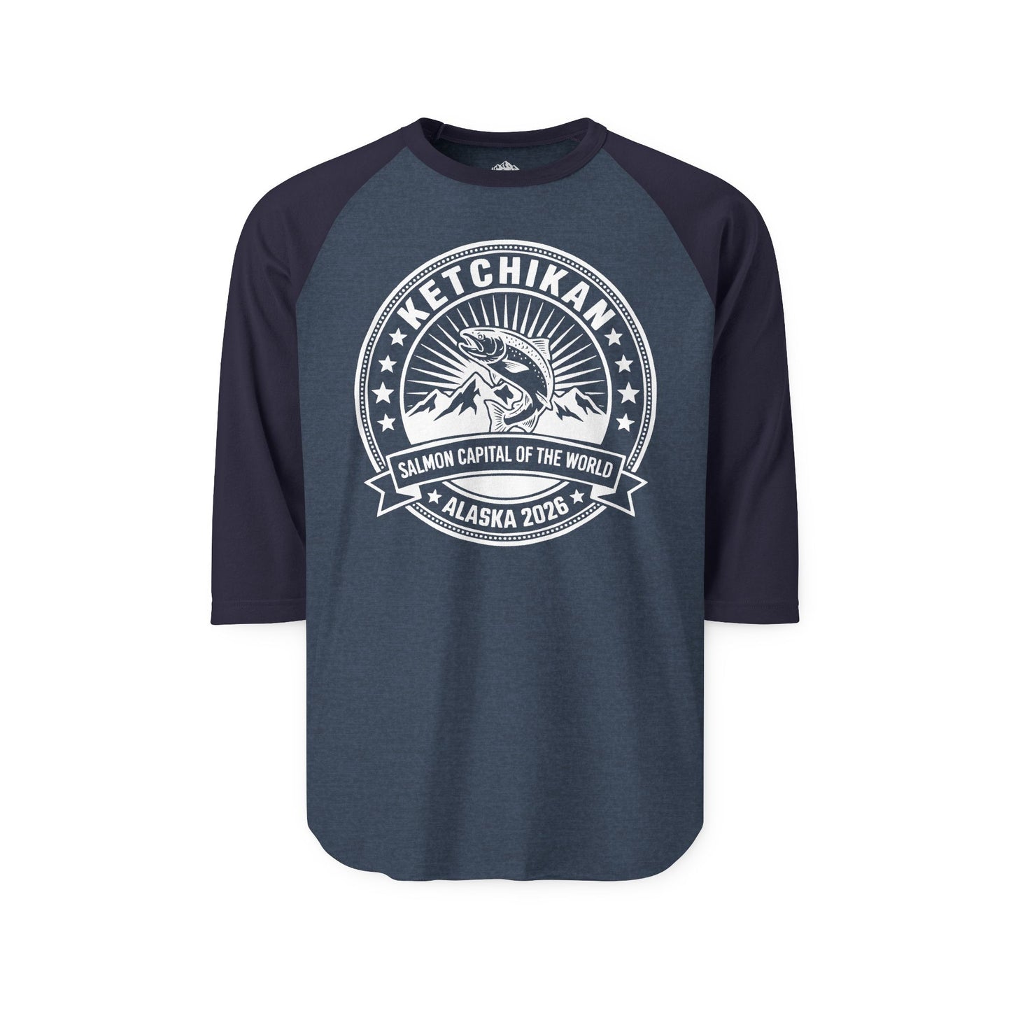 Ketchikan Alaska Salmon Capital Vintage T-Shirt for 2026 Travel — 3/4 Sleeve