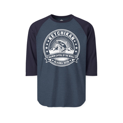 Ketchikan Alaska Salmon Capital Vintage T-Shirt for 2026 Travel — 3/4 Sleeve