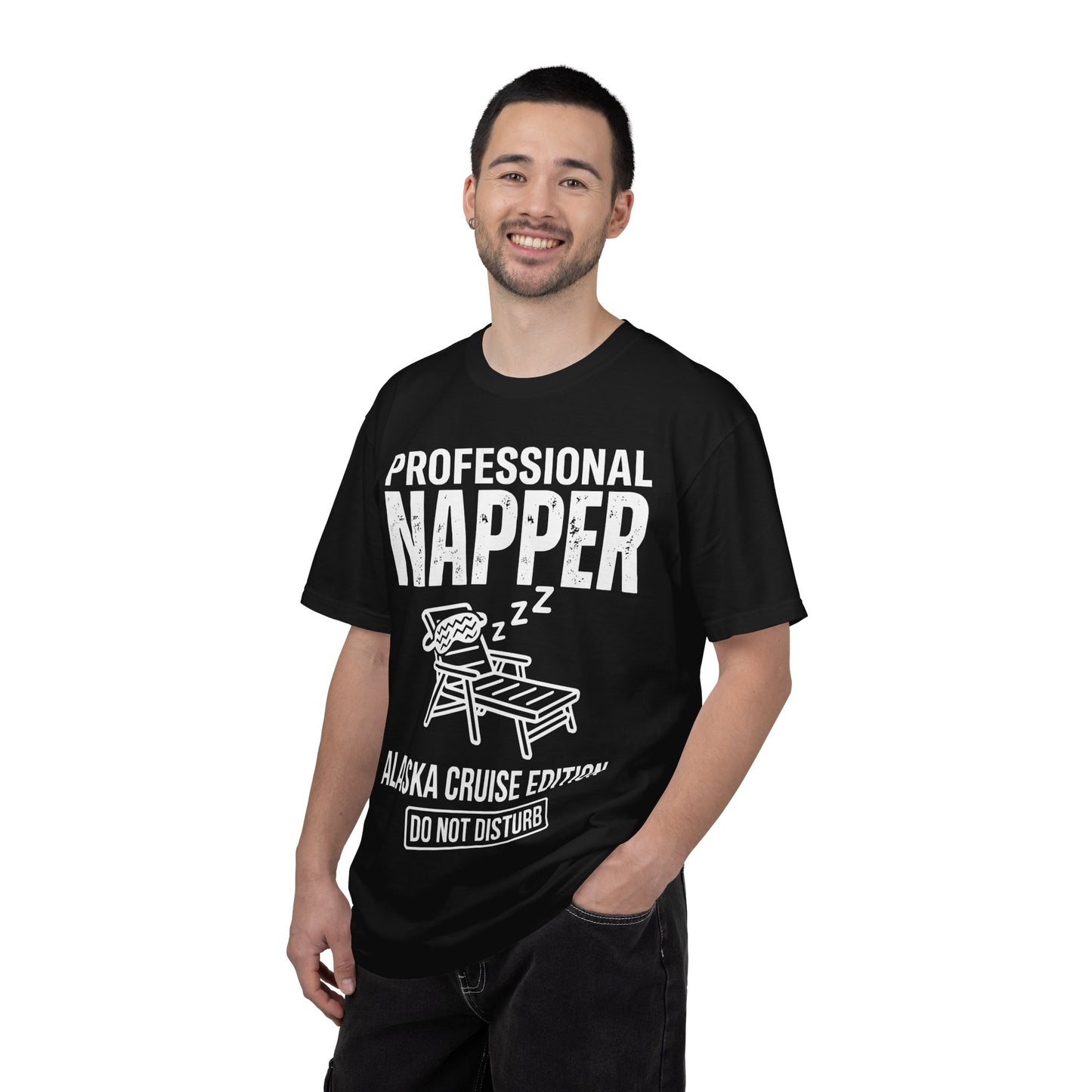 Professional Napper Alaska Cruise Edition Distressed Travel Tee — Comfort