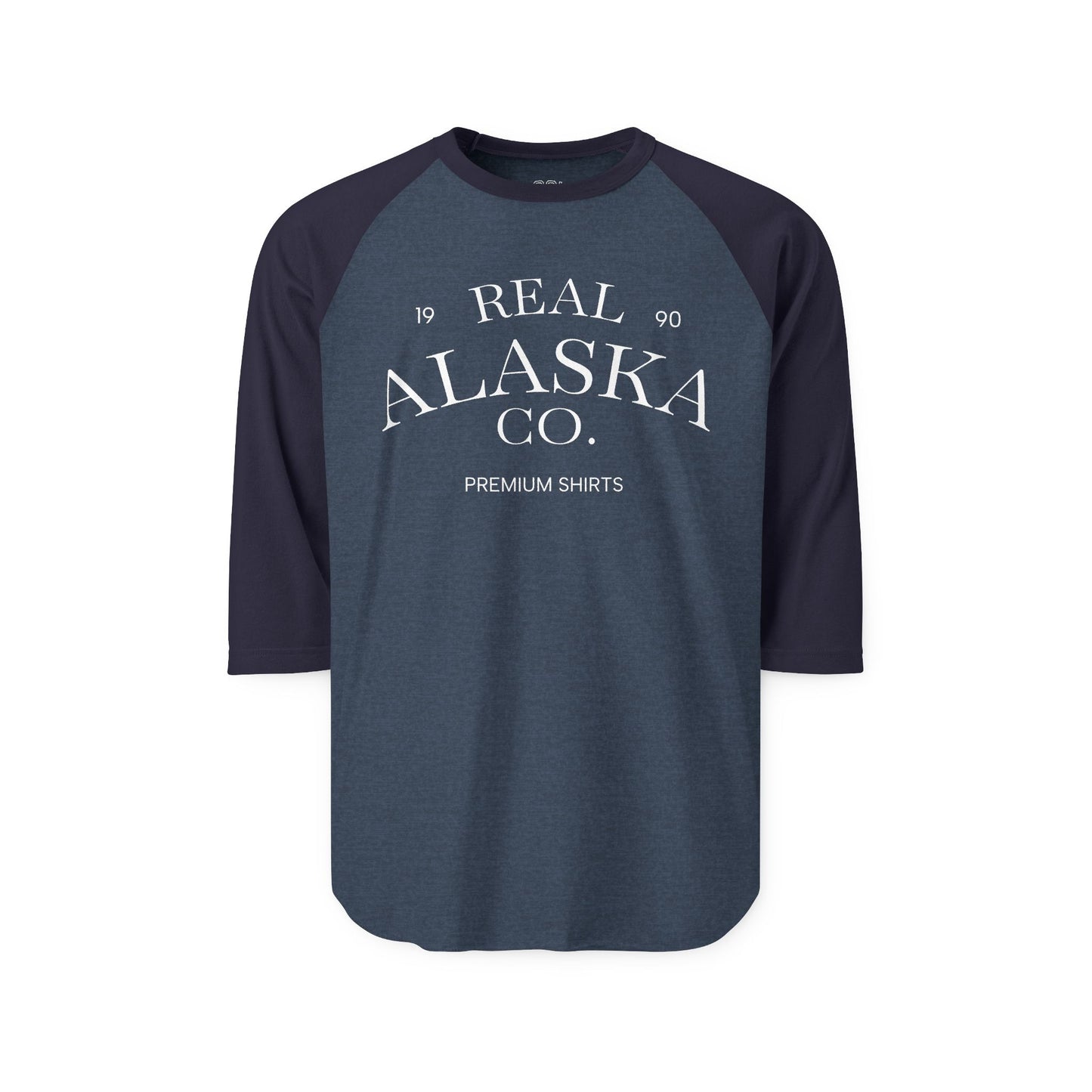 Real Alaska Co. Raglan Shirt — Vintage Baseball-Style 3/4 Sleeve Tee