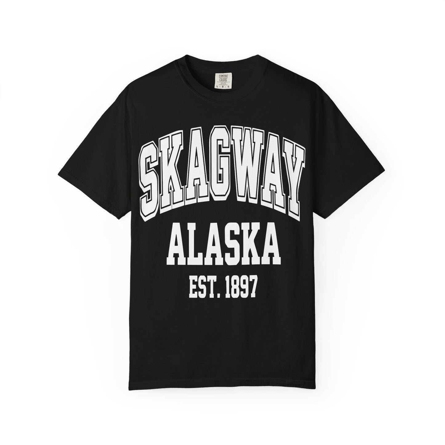 Skagway Alaska Est 1897 Vintage Collegiate Souvenir Shirt — Comfort