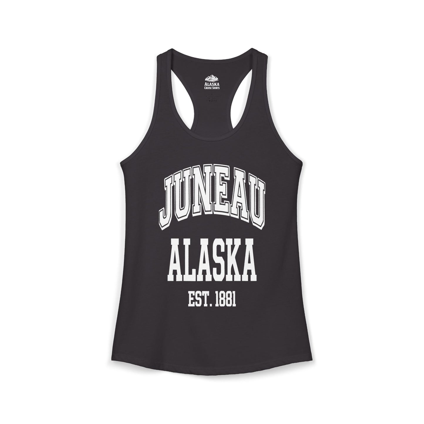 Juneau Alaska Est 1881 Classic Collegiate Souvenir Shirt — Ladies Tank