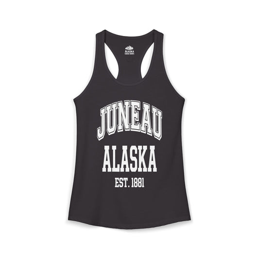 Juneau Alaska Est 1881 Classic Collegiate Souvenir Shirt — Ladies Tank