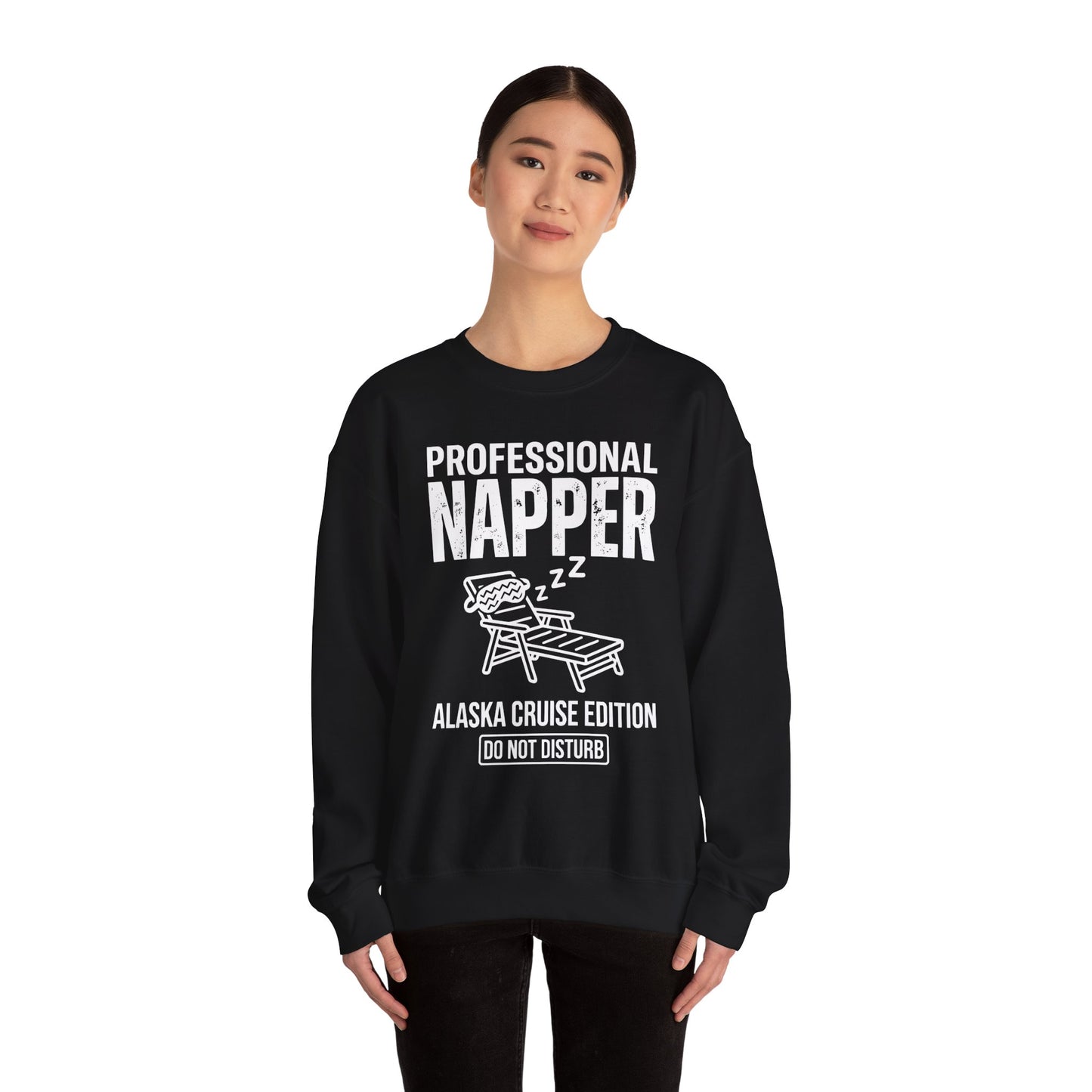 Professional Napper Alaska Cruise Edition Distressed Travel Tee — Sweatshirt