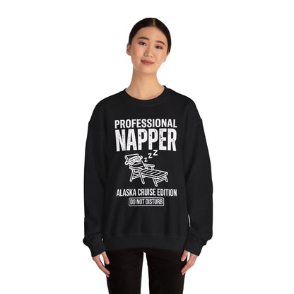 Professional Napper Alaska Cruise Edition Distressed Travel Tee — Sweatshirt
