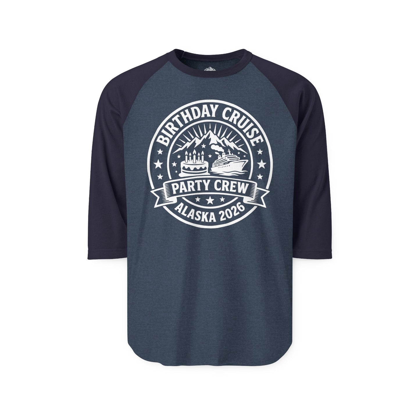 Alaska Birthday Cruise Party Crew 2026 Shirt For Group Travelers — 3/4 Sleeve