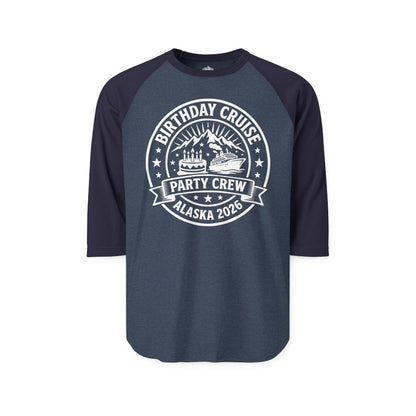 Alaska Birthday Cruise Party Crew 2026 Shirt For Group Travelers — 3/4 Sleeve