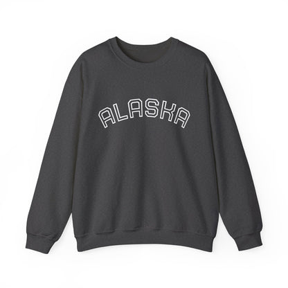 Alaska Crewneck Sweatshirt — Rustic Arctic State Design