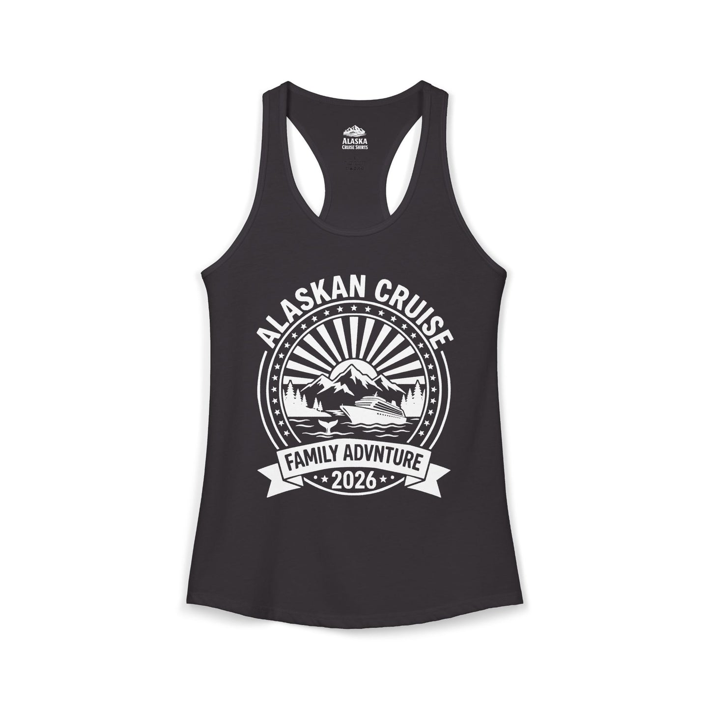 Alaskan Cruise Family Adventure 2026 Vacation Souvenir Shirt — Ladies Tank