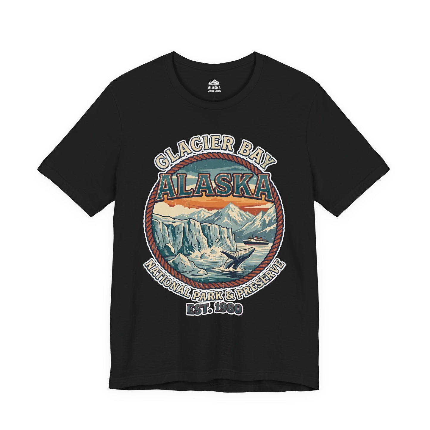 Glacier Bay Alaska National Park Vintage Nature Scene Shirt — Premium Tee