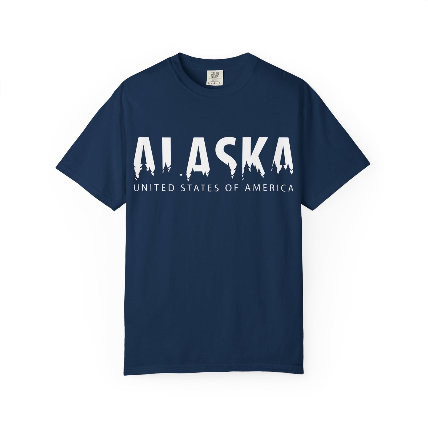 Alaska United States Typography Shirt - Bold Claw Mark Minimalist Design Comfort - Alaska Cruise Shirts