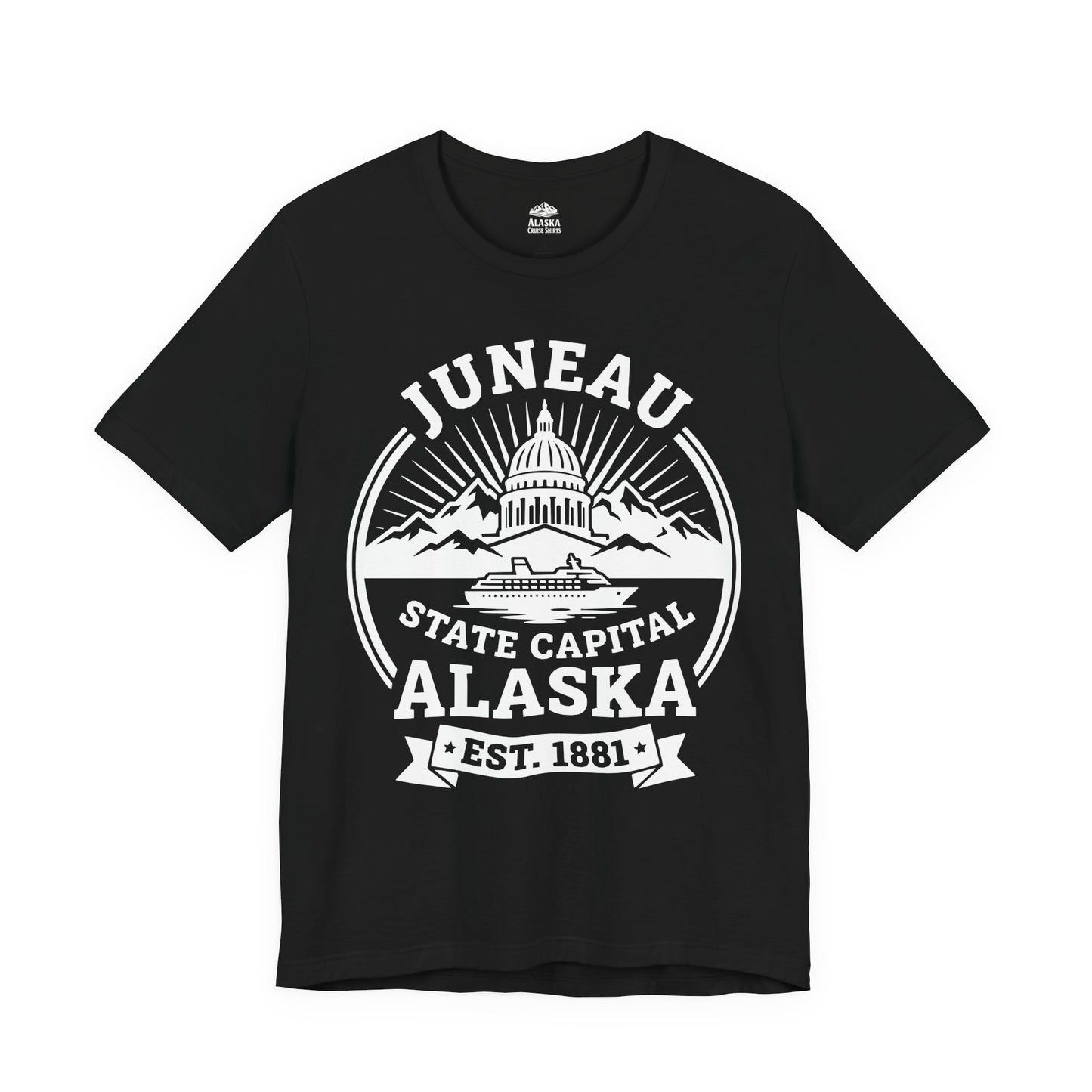 Juneau Alaska State Capital Vintage Cruise Souvenir Shirt — Premium Tee