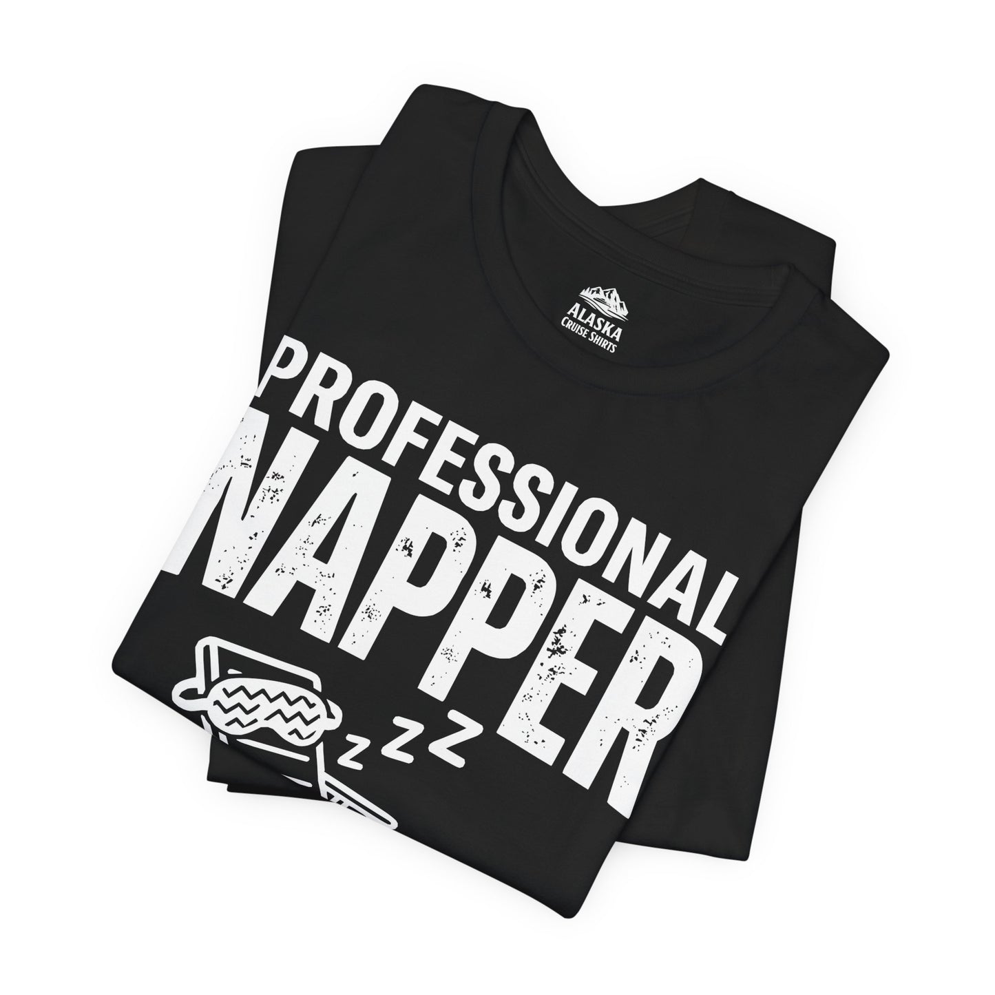 Professional Napper Alaska Cruise Edition Distressed Travel Tee — Premium Tee
