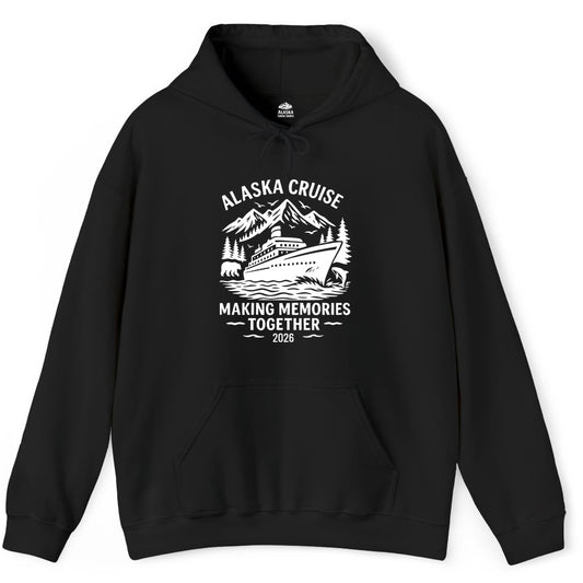 Alaska Cruise Shirt - Family Vacation Nature Wildlife Adventure Tee (Hoodie) in Black - Alaska Cruise Shirt - Wildlife Adventure Family Memories 2026