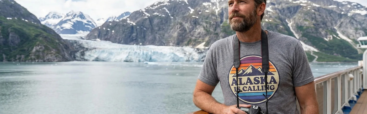 Alaska Is Calling Cruise Shirts - hero banner