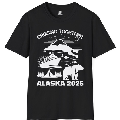 Alaska Cruise 2026 Family Adventure Bear Mountain Nature Shirt – Black – Alaska Cruise Shirts