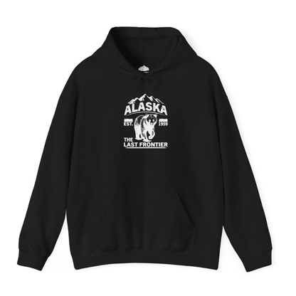 Alaska Bear Shirt - Vintage Distressed Mountains The Last Frontier Tee – Black – Alaska Cruise Shirts