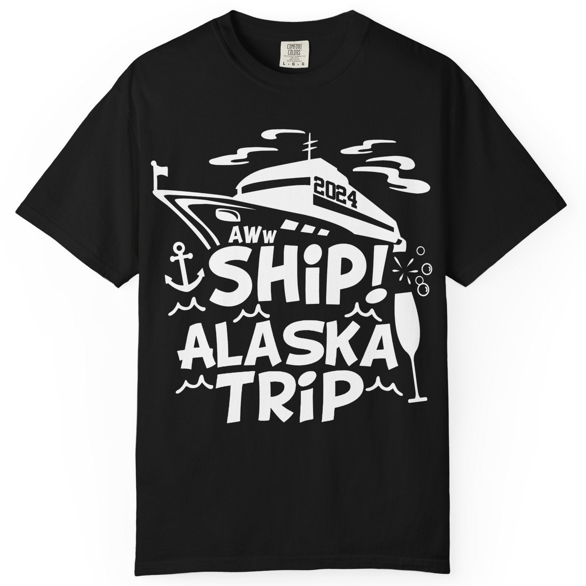 Aww Ship Alaska Cruise Shirt Comfort Colors T-Shirt – Alaska Cruise Shirts
