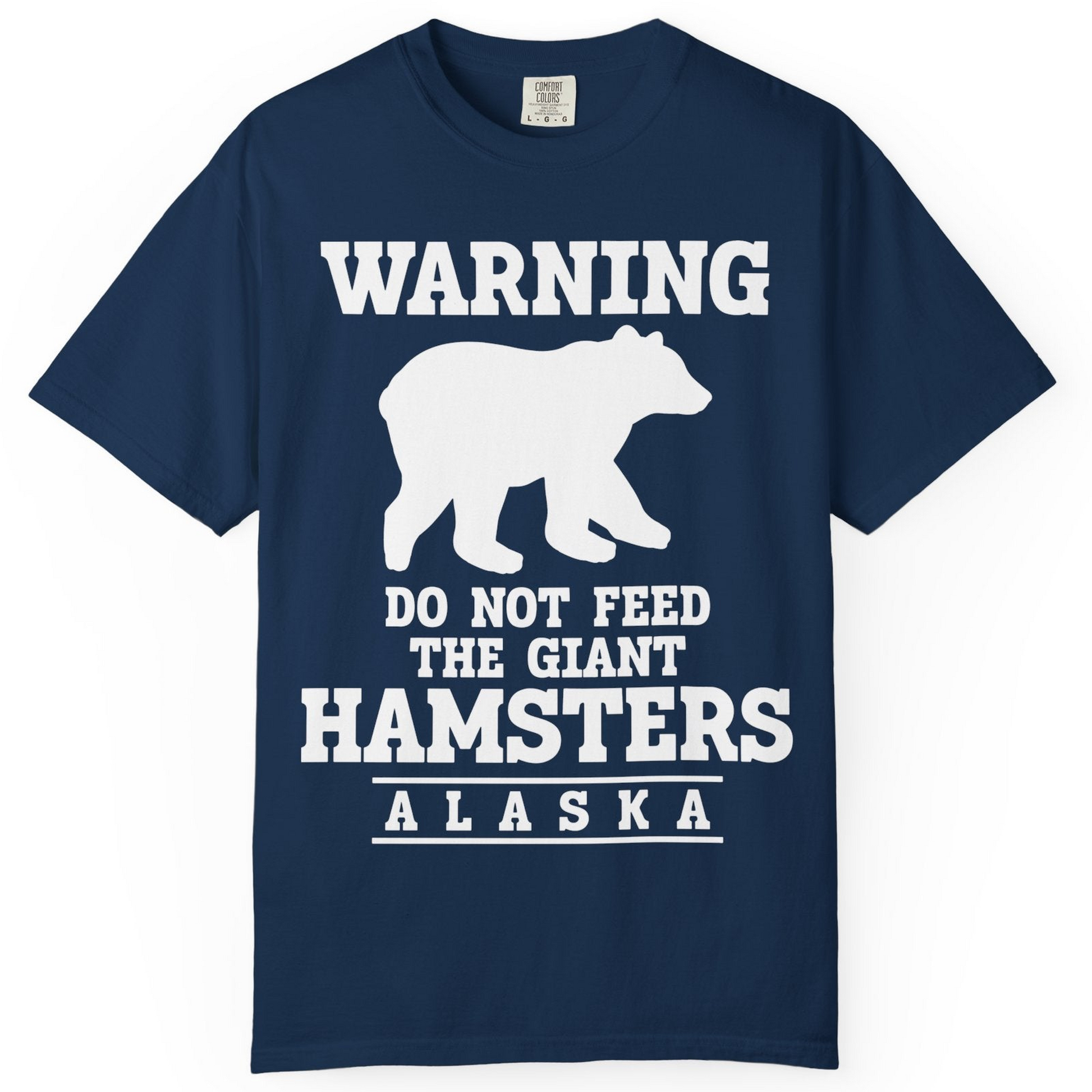 Funny Alaska Bear Warning Shirt Comfort Colors T-Shirt – Alaska Cruise Shirts