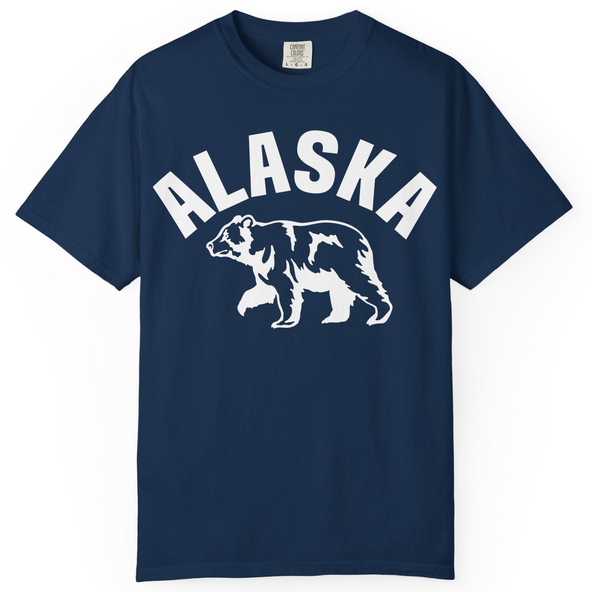 Alaska Bear Silhouette Wildlife Shirt Comfort Colors T-Shirt – Alaska Cruise Shirts