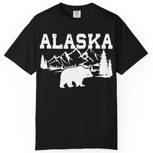 Alaska Bear Shirt Comfort Colors T-Shirt – Alaska Cruise Shirts