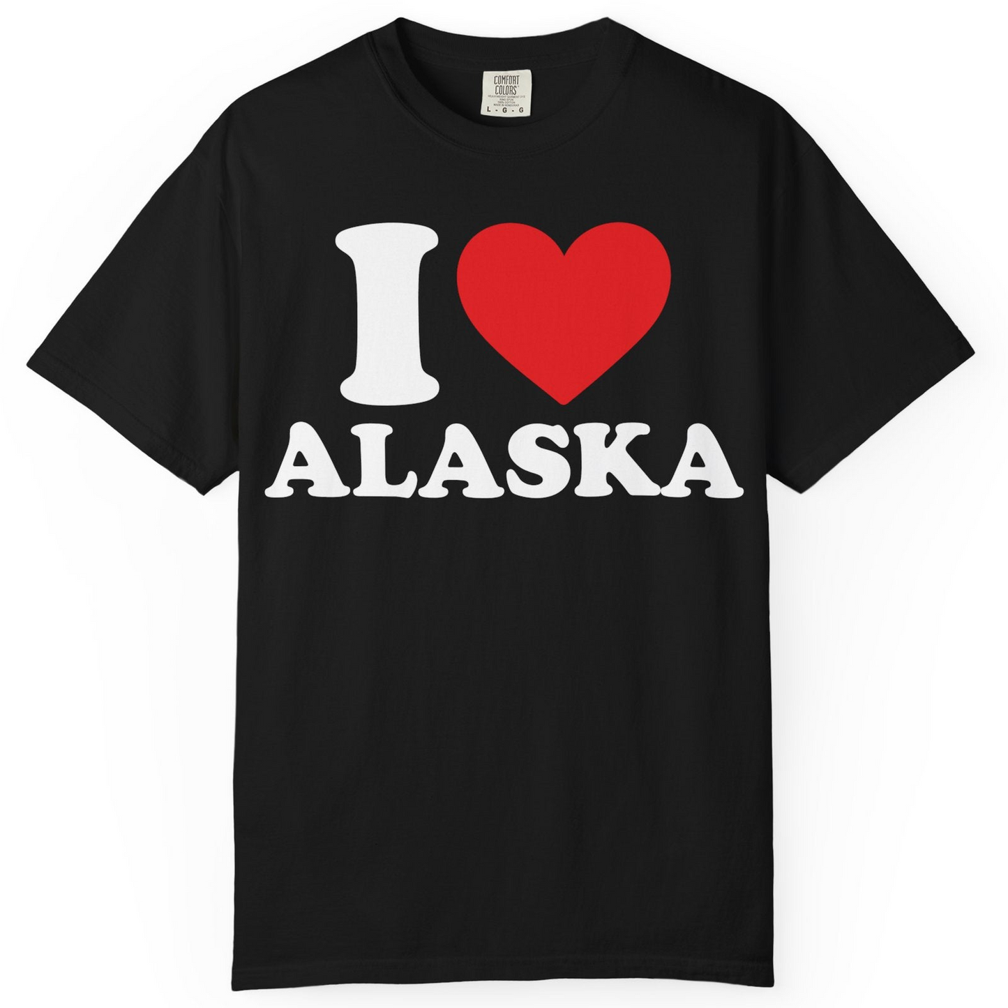 I Love Alaska Shirt Comfort Colors T-Shirt – Alaska Cruise Shirts