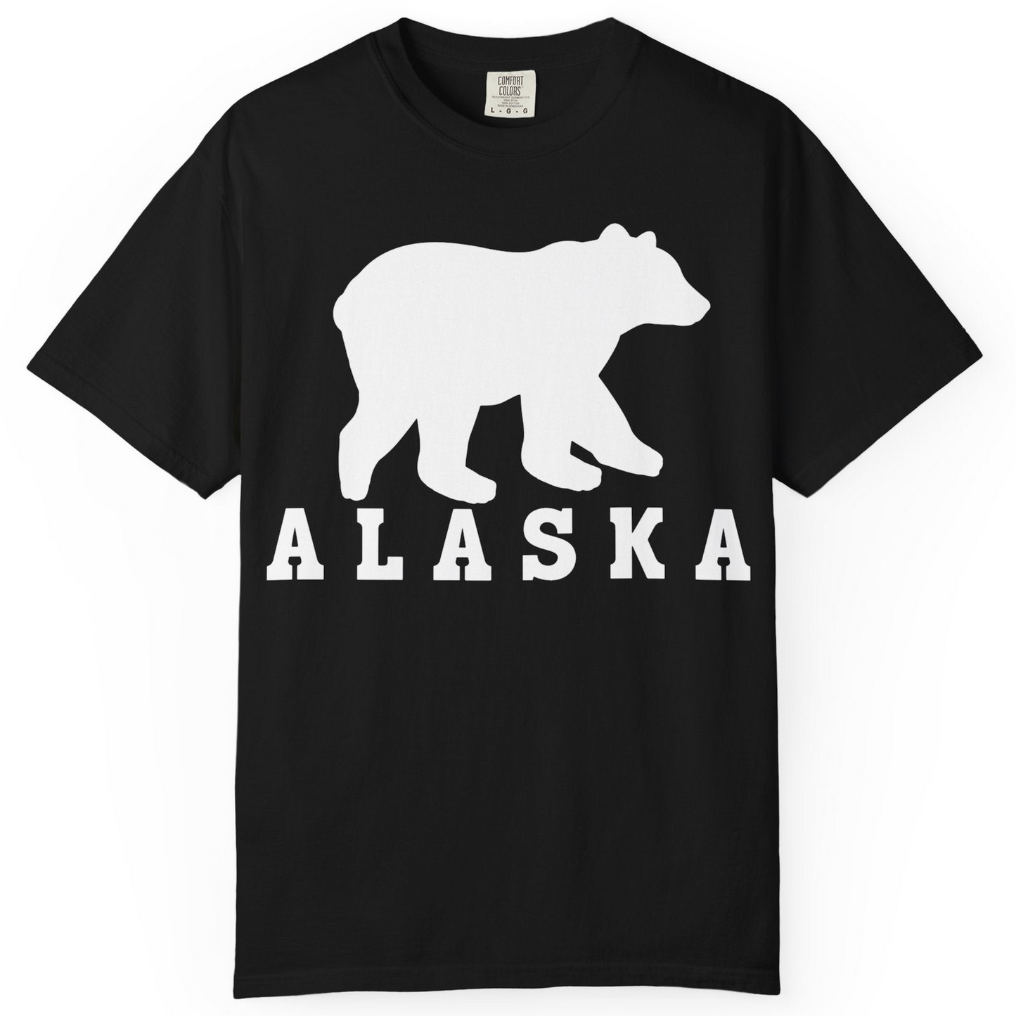 Alaska Bear Silhouette Shirt Comfort Colors T-Shirt – Alaska Cruise Shirts