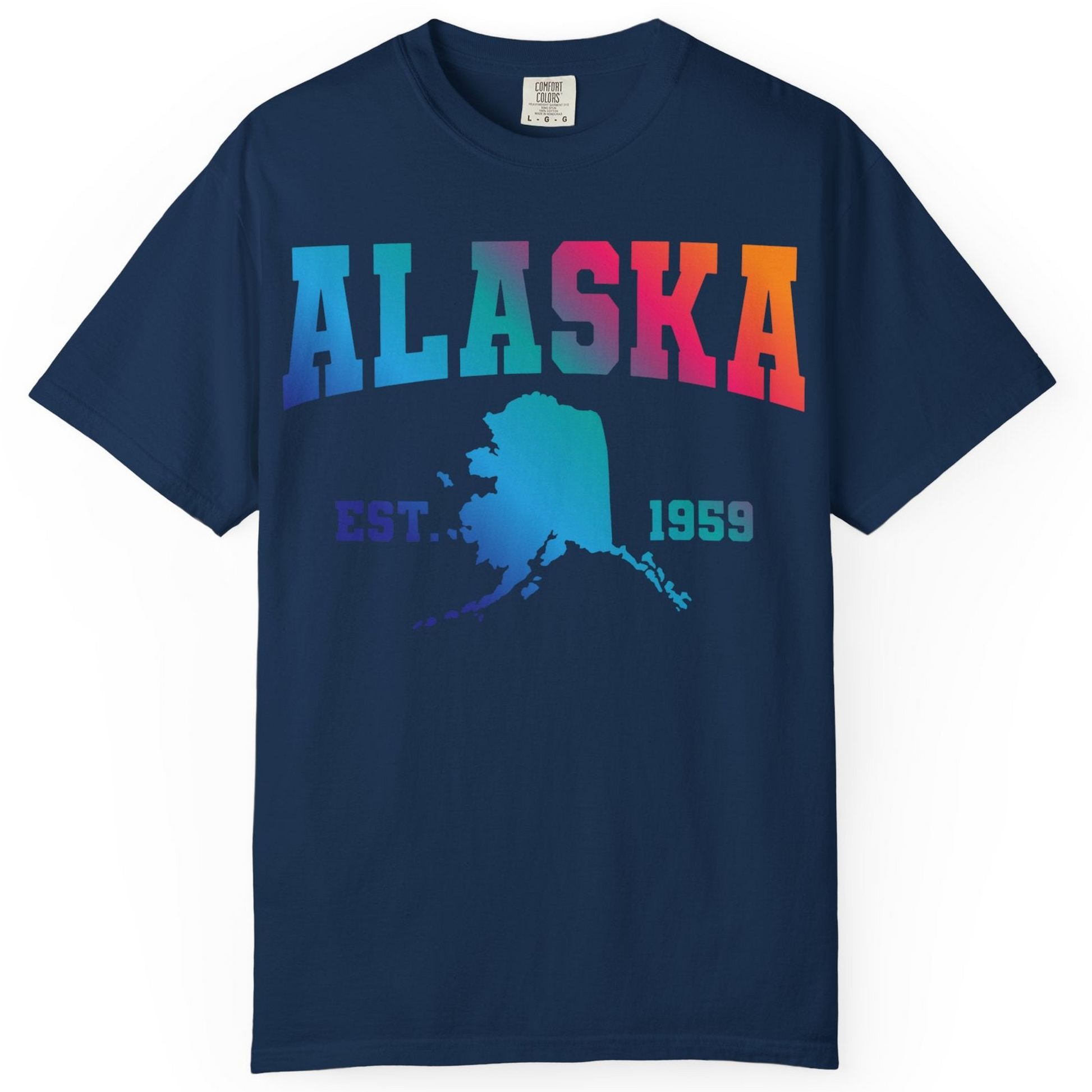 Retro Alaska Est 1959 Shirt Comfort Colors T-Shirt – Alaska Cruise Shirts