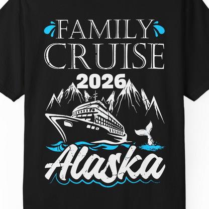 Alaska Family Cruise Shirt Comfort Colors T-Shirt – Alaska Cruise Shirts Close Up
