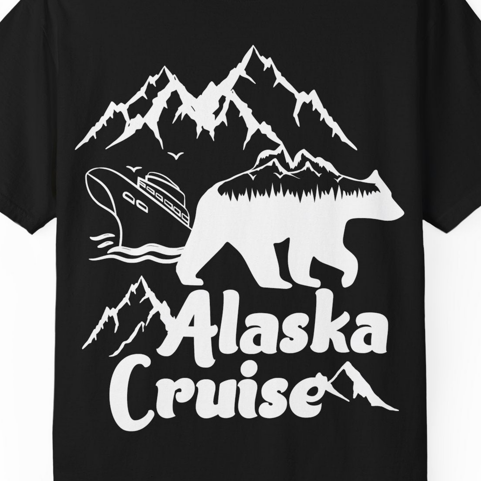 Alaska Cruise Shirt Comfort Colors T-Shirt – Alaska Cruise Shirts Close Up