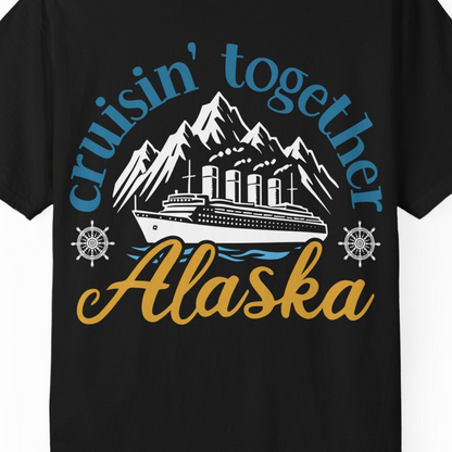 Alaska Cruise Adventure Shirt Comfort Colors T-Shirt – Alaska Cruise Shirts Close Up