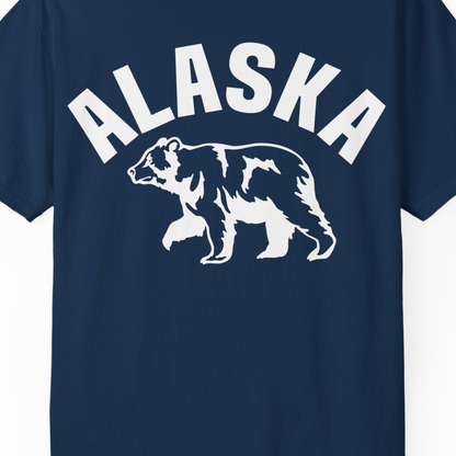 Alaska Bear Silhouette Wildlife Shirt Comfort Colors T-Shirt – Alaska Cruise Shirts Close Up