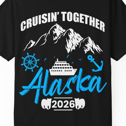 Alaska Cruise Group Adventure Shirt Comfort Colors T-Shirt – Alaska Cruise Shirts Close Up