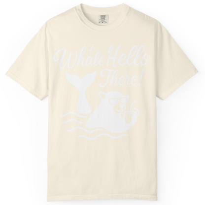 Whale Hello There Shirt Comfort Colors T-Shirt – Ivory – Alaska Cruise Shirts