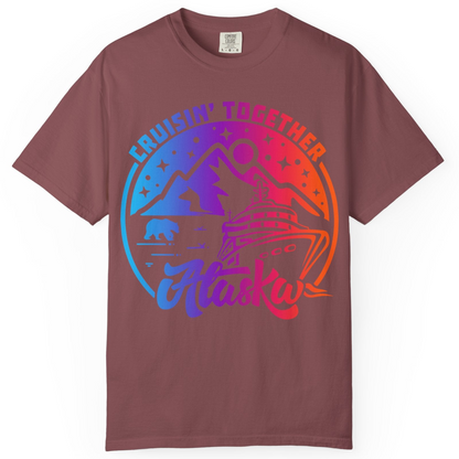 Alaska Cruise Shirt Comfort Colors T-Shirt – Brick – Alaska Cruise Shirts