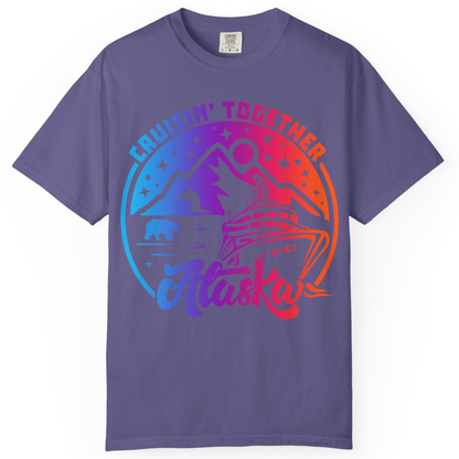 Alaska Cruise Shirt Comfort Colors T-Shirt – Grape – Alaska Cruise Shirts