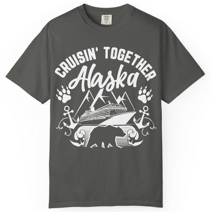 Alaska Cruise Adventure Shirt Comfort Colors T-Shirt – Pepper – Alaska Cruise Shirts