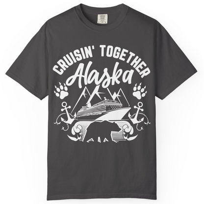 Alaska Cruise Adventure Shirt Comfort Colors T-Shirt – Graphite – Alaska Cruise Shirts