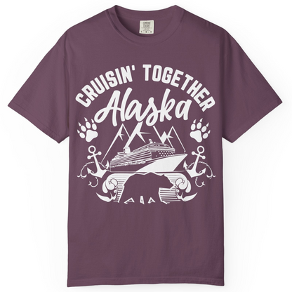Alaska Cruise Adventure Shirt Comfort Colors T-Shirt – Berry – Alaska Cruise Shirts