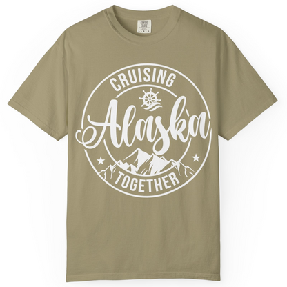 Cruising Alaska Together Shirt Comfort Colors T-Shirt – Khaki – Alaska Cruise Shirts